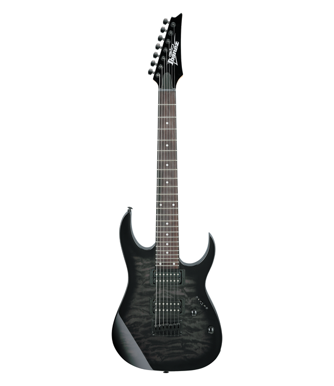 Ibanez RG Gio GRG7221QA - Transparent Black Sunburst