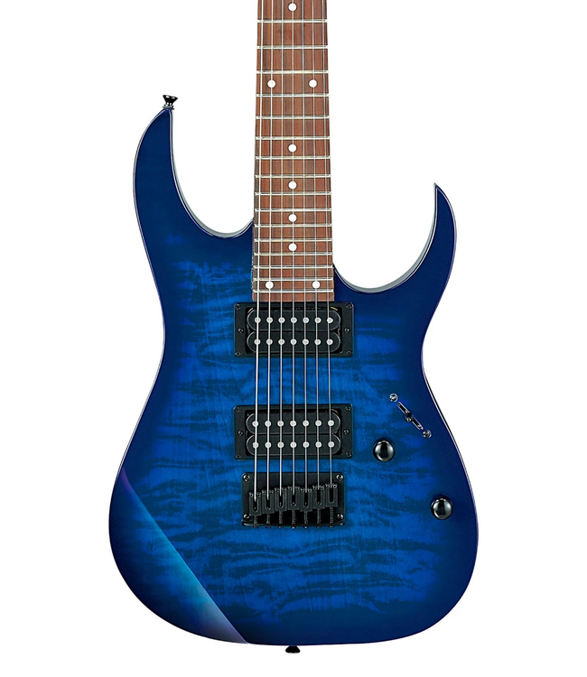 Ibanez RG Gio GRG7221QA - Transparent Blue Burst
