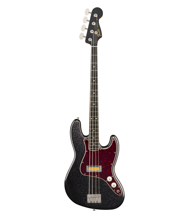 Fender Gold Foil Jazz Bass - Ebony Fretboard, Black Sparkle