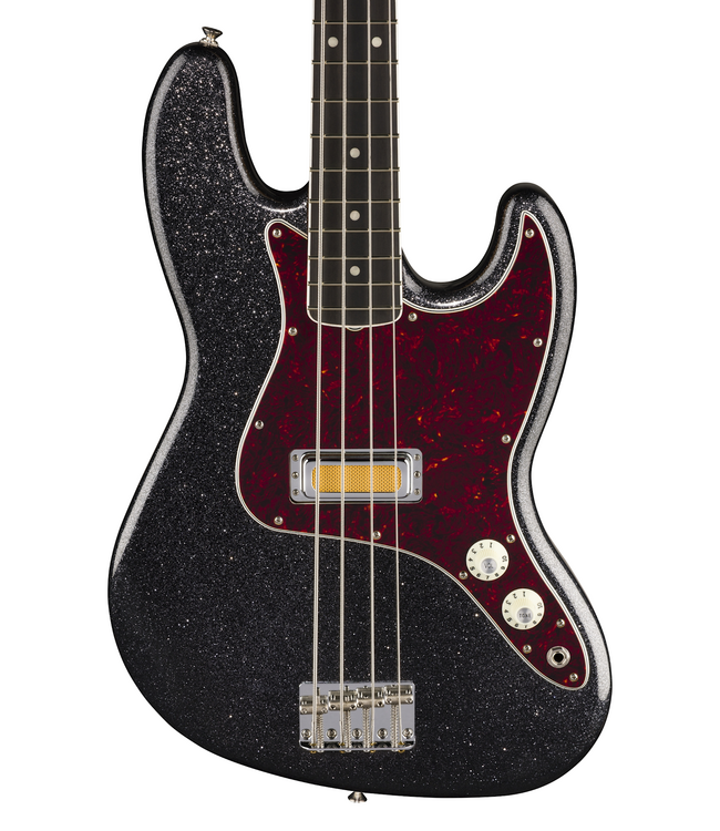 Fender Gold Foil Jazz Bass - Ebony Fretboard, Black Sparkle