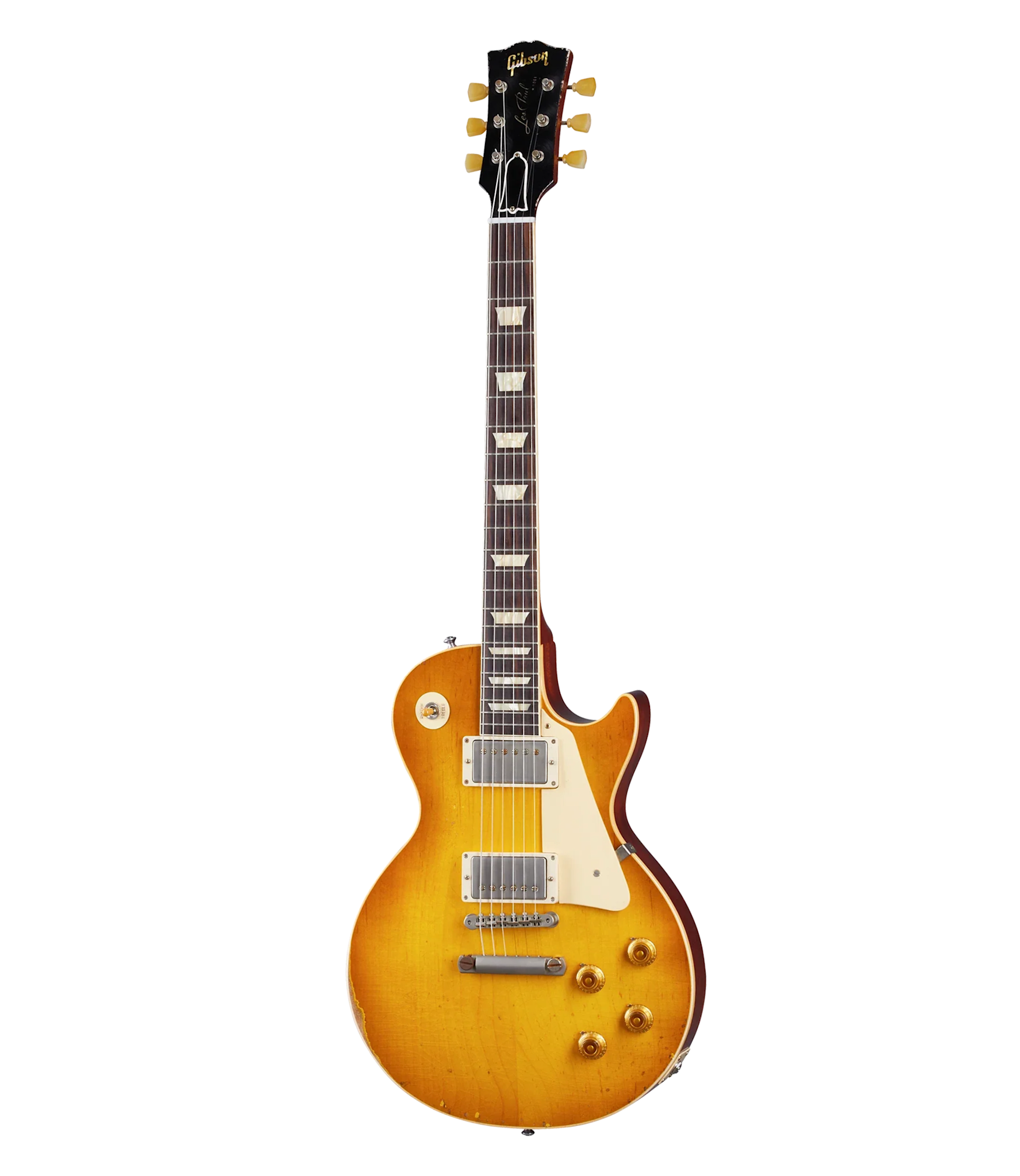 ギター Gibson CS LP STD 1958 Heavy Aged 2011 Gibson 1958 Les Paul Standard Reissue - Heavy Aged Lemon Burst
