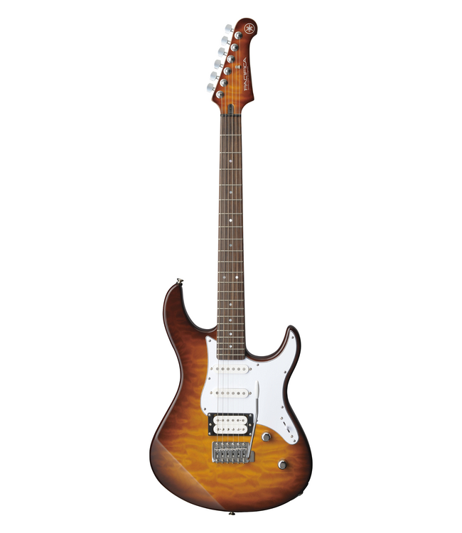 Yamaha Pacifica 212V Quilted Top - Rosewood Fretboard, Tobacco Brown Sunburst