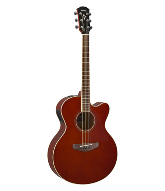 Yamaha Yamaha CPX600 Grand Auditorium Cutaway - Root Beer