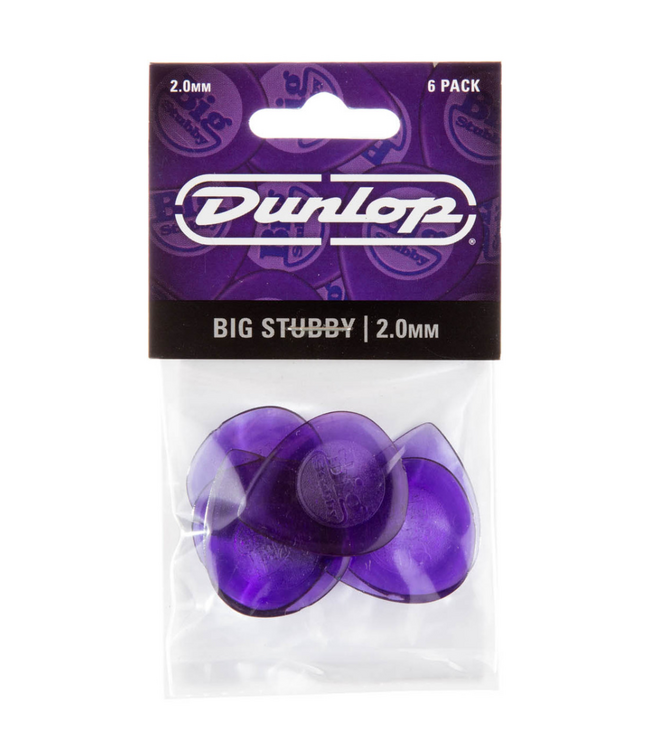 Dunlop Big Stubby Guitar Picks - 2.0mm