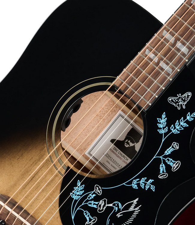 Epiphone Eric Church Hummingbird Dark - Cobra Burst