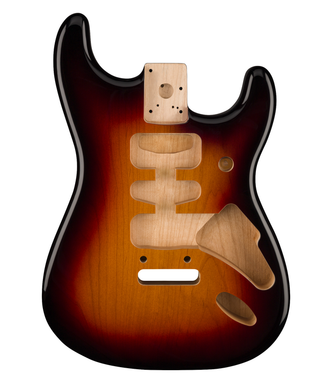 Fender Deluxe Stratocaster Body - 3-Colour Sunburst