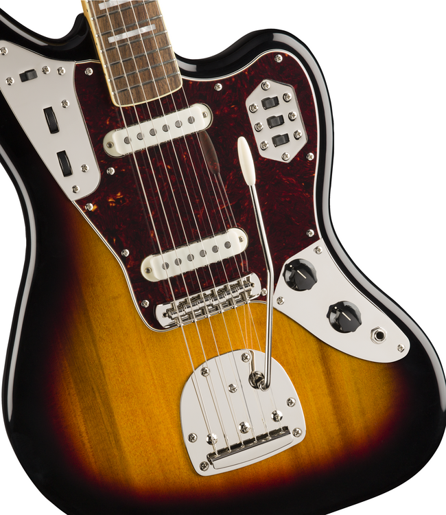 Squier Classic Vibe '70s Jaguar - Laurel Fretboard, 3-Colour Sunburst
