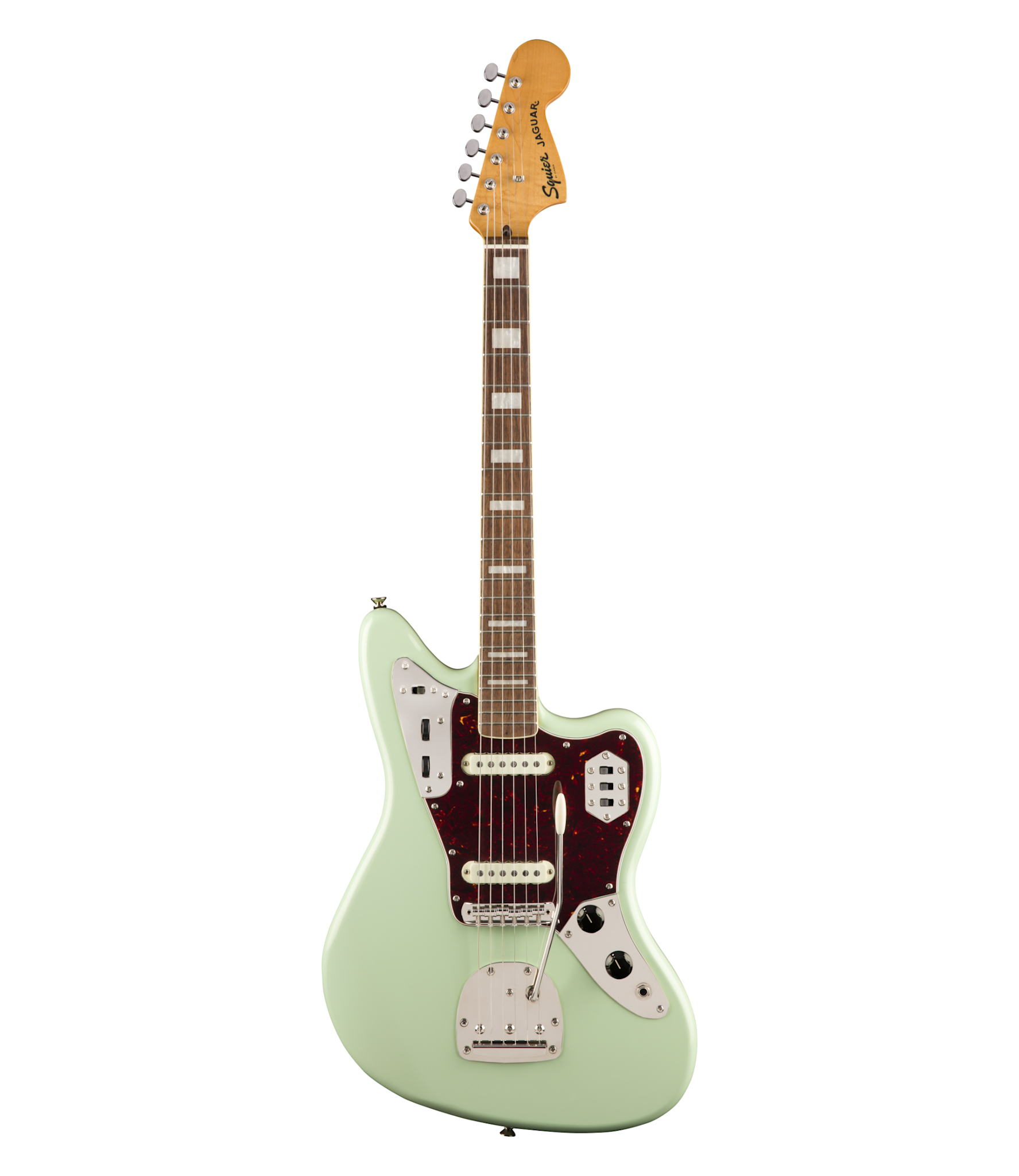 Squier Classic Vibe '70s ジャガー Squier Classic Vibe '70s Jaguar - Laurel Fretboard, Surf Green