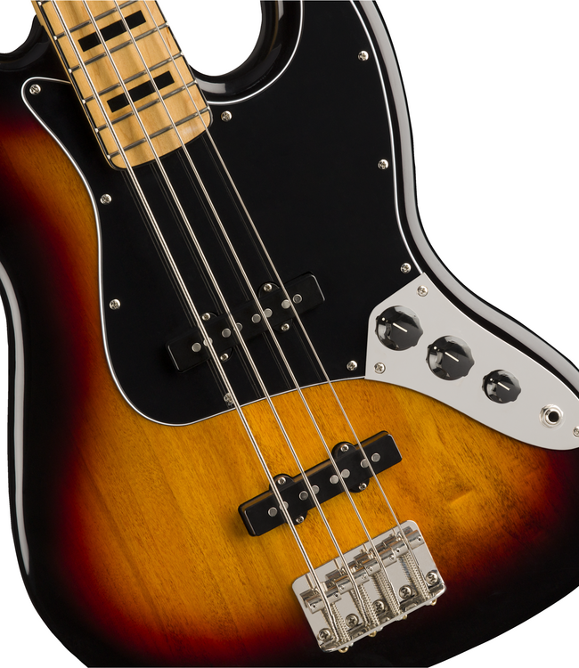 Squier Classic Vibe '70s Jazz Bass - Maple Fretboard, 3-Colour Sunburst