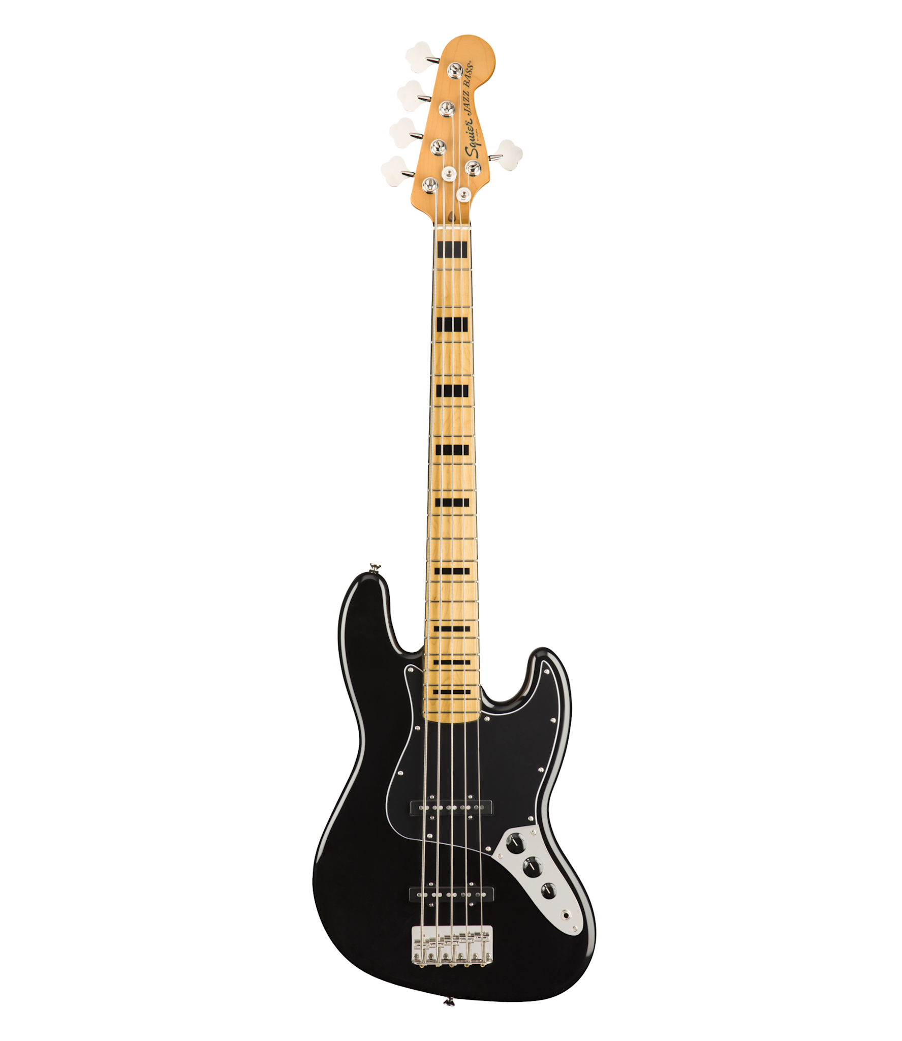 Squier Jazz Bass 5弦 クラシックバイブ Squier Classic Vibe '70s Jazz Bass V - Maple Fretboard, Black