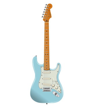 Fender Fender American Professional Classic Stratocaster - Roasted Maple Fretboard, Daphne Blue
