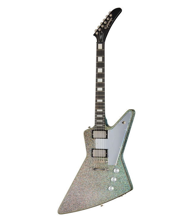 Epiphone Lzzy Hale Explorer Custom - Black Diamond Holographic Sparkle