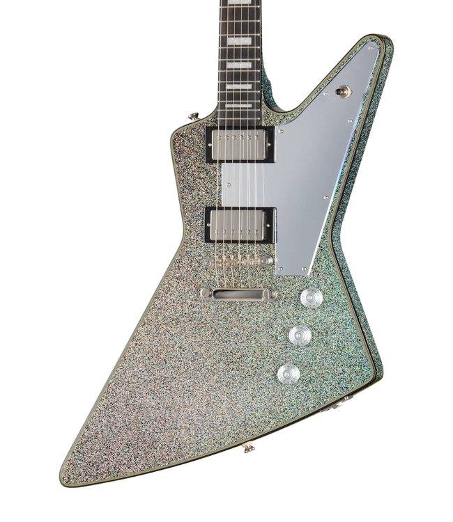 Epiphone Lzzy Hale Explorer Custom - Black Diamond Holographic Sparkle