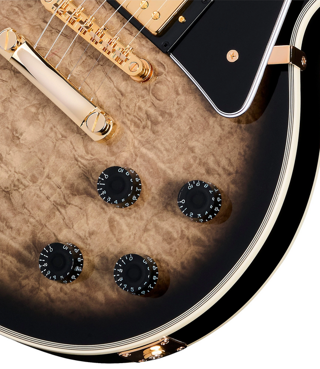 Epiphone Les Paul Custom Quilted Top - Cobra Burst