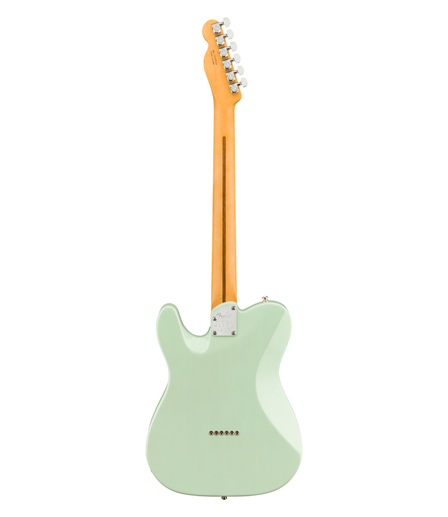 Fender American Ultra Luxe Telecaster - Rosewood Fretboard, Transparent Surf Green