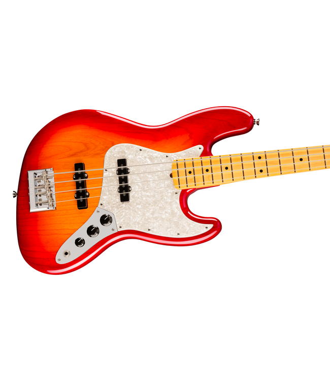 Fender American Professional Jazz Bass - Maple Fretboard, Aged Cherry Burst