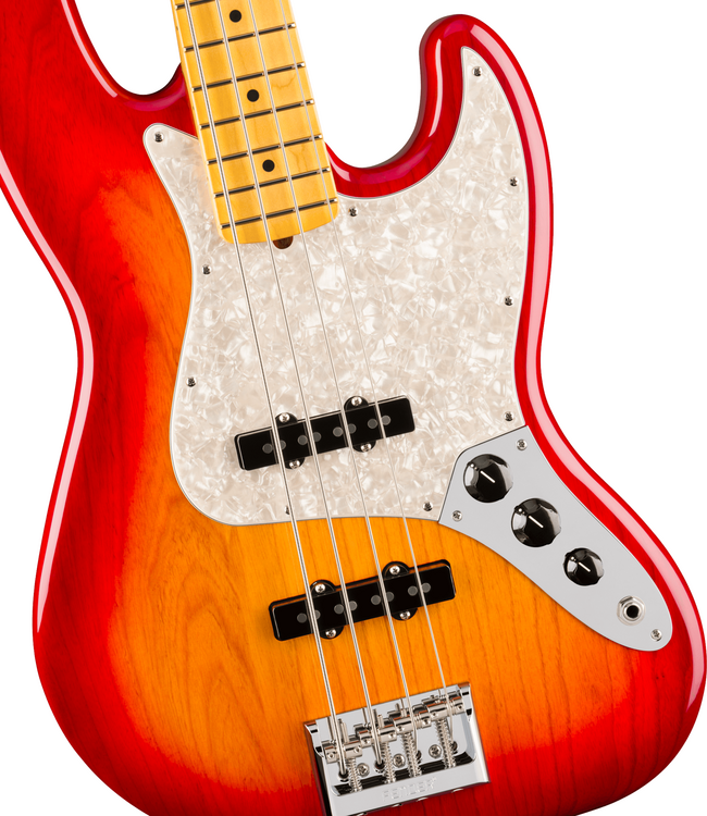 Fender American Professional Jazz Bass - Maple Fretboard, Aged Cherry Burst