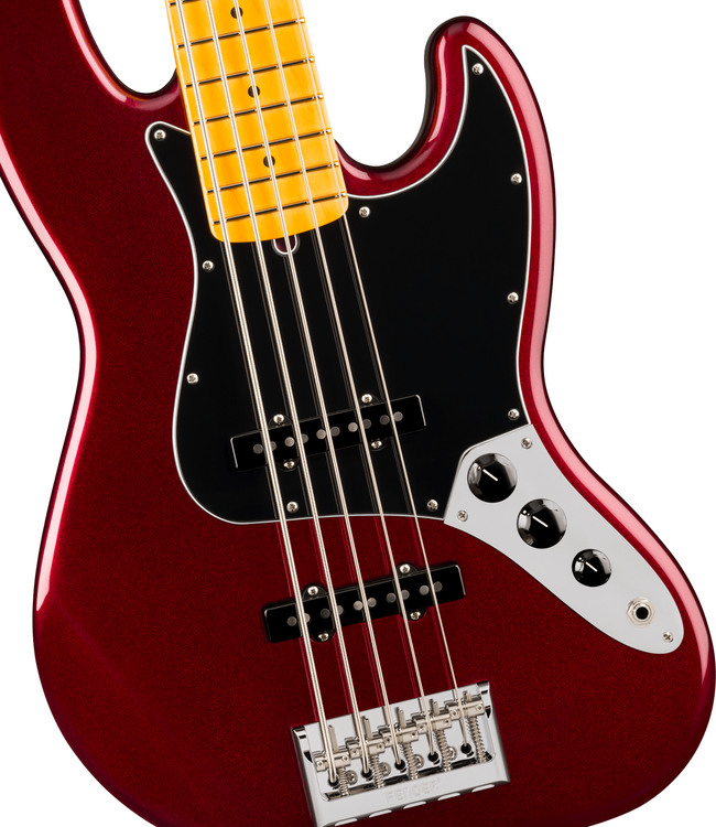 Fender American Professional Jazz Bass V - Maple Fretboard, Oxblood