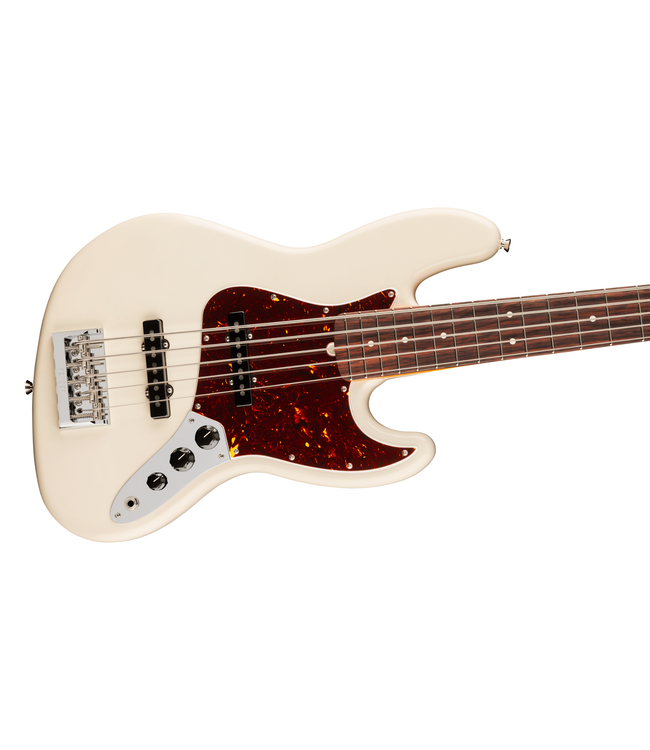 Fender American Professional Jazz Bass V - Rosewood Fretboard, Olympic White