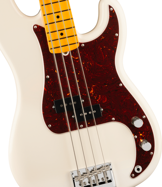 Fender American Professional Precision Bass - Maple Fretboard, Olympic White