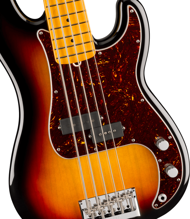 Fender American Professional Precision Bass V - Maple Fretboard, 3-Colour Sunburst