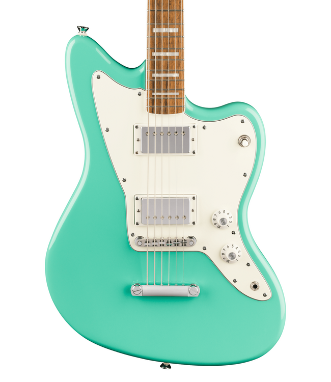 Squier Paranormal Baritone Jazzmaster HH - Laurel Fretboard, Sea Foam Green
