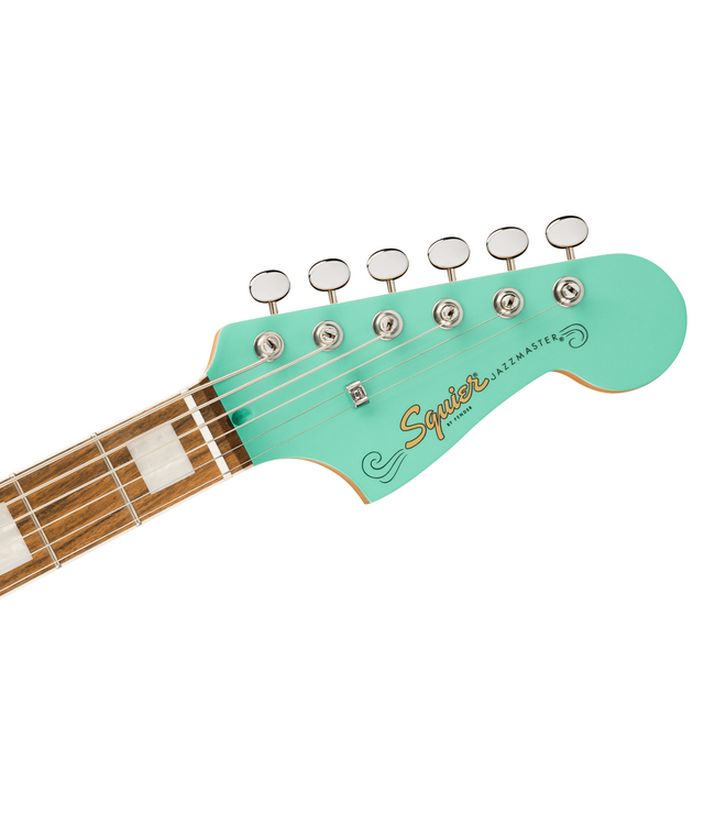 Squier Paranormal Baritone Jazzmaster HH - Laurel Fretboard, Sea Foam Green