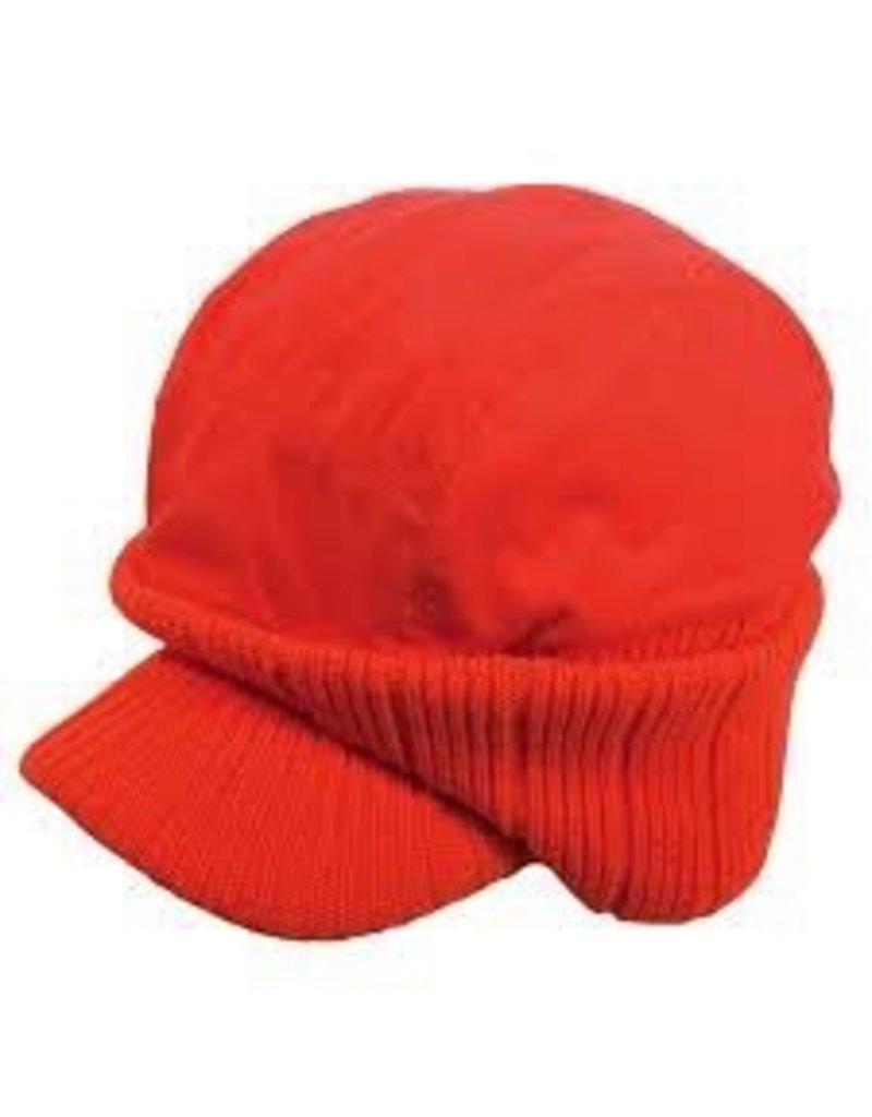 fluorescent orange hat