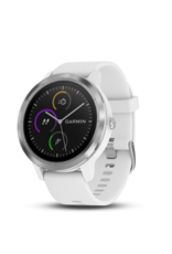 Garmin Garmin Vivoactive 3, White Silicone, Stainless