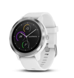 Garmin Garmin Vivoactive 3, White Silicone, Stainless