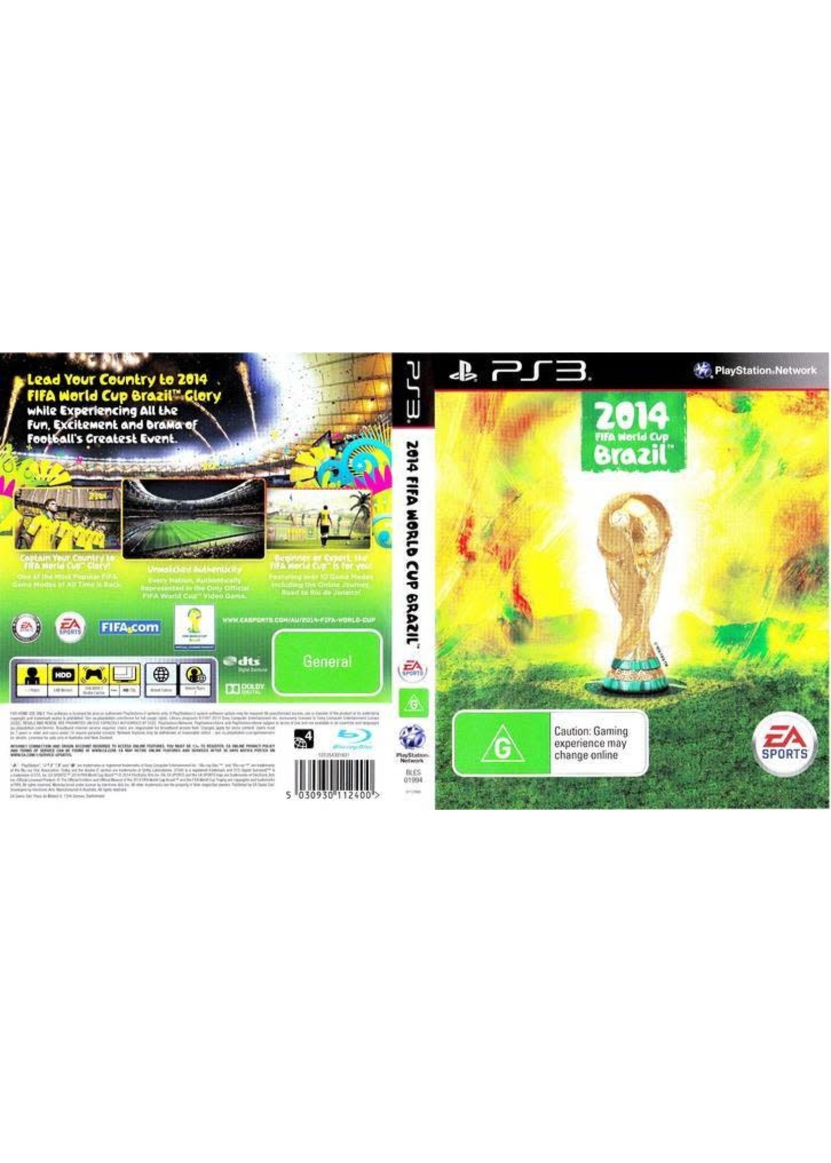 Sony Playstation 3 (PS3) FIFA World Cup Brazil 2014