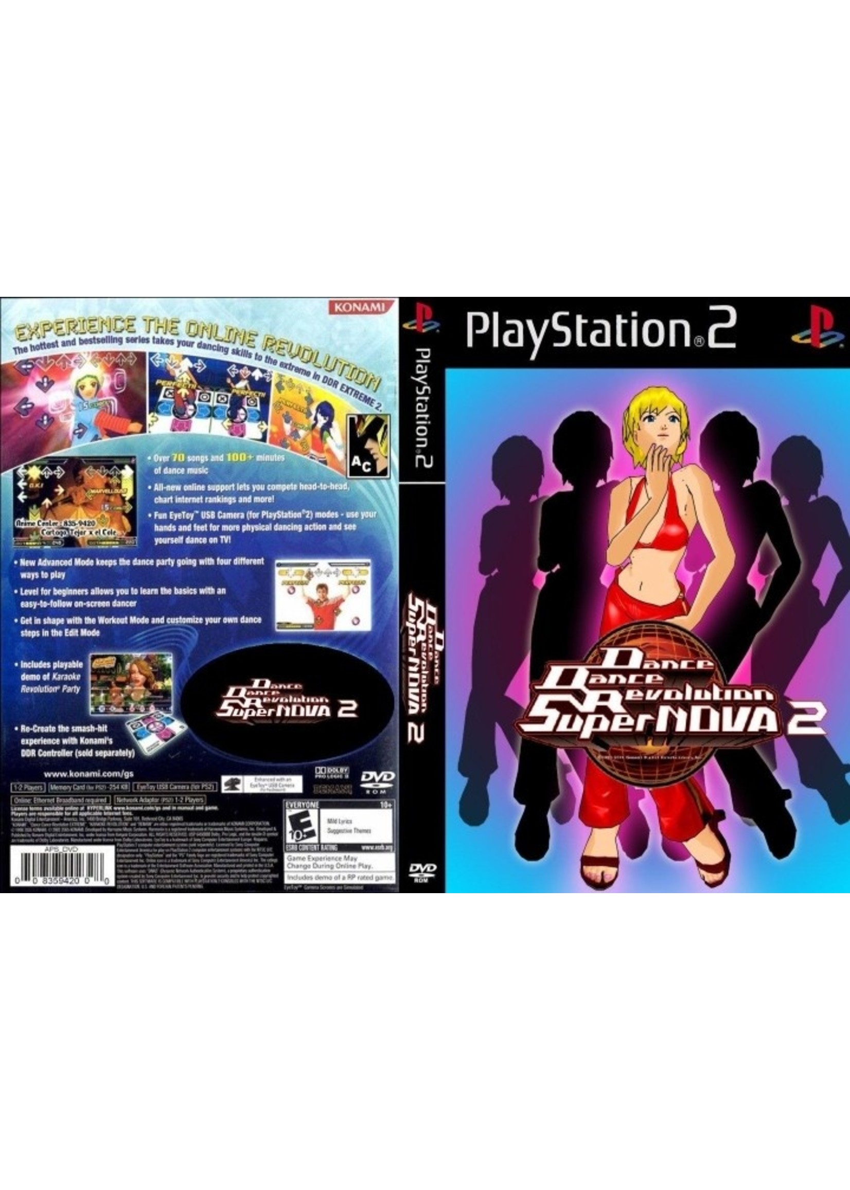 Sony Playstation 2 (PS2) Dance Dance Revolution SuperNova 2
