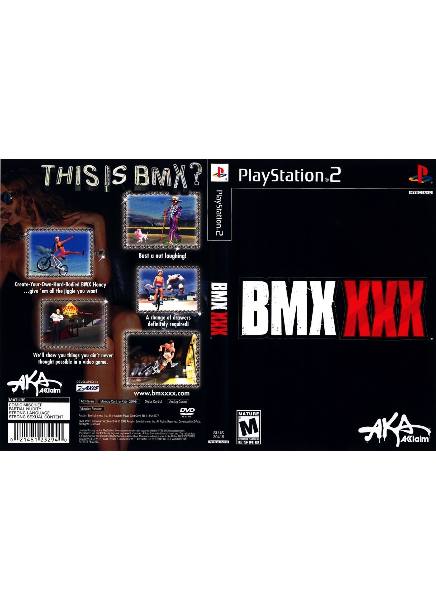 Sony Playstation 2 (PS2) BMX XXX