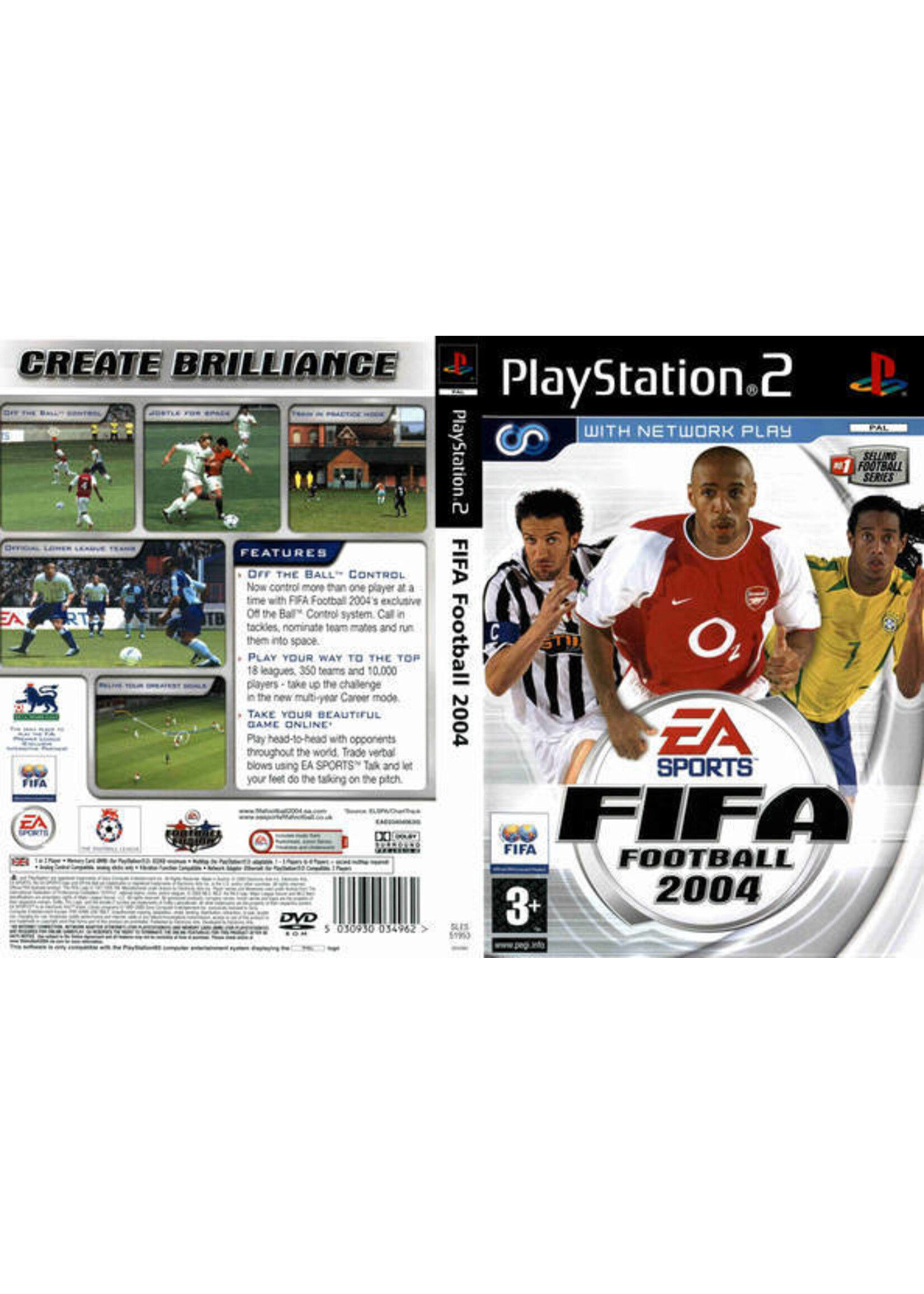 Sony Playstation 2 (PS2) FIFA 2004
