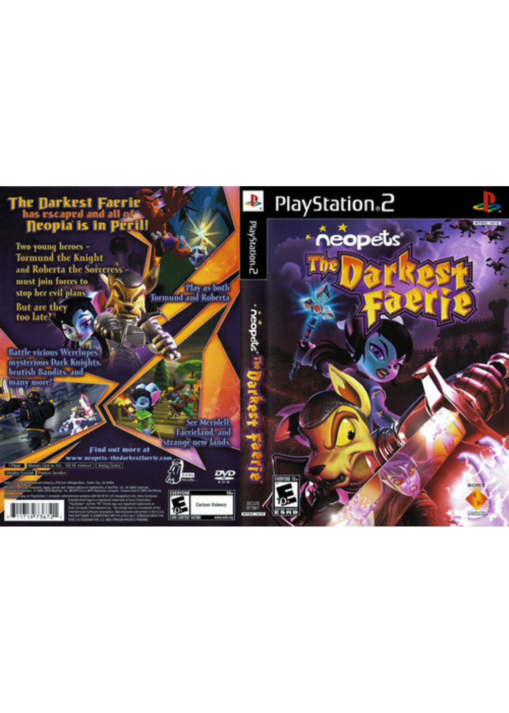 Sony Playstation 2 (PS2) NeoPets the Darkest Faerie