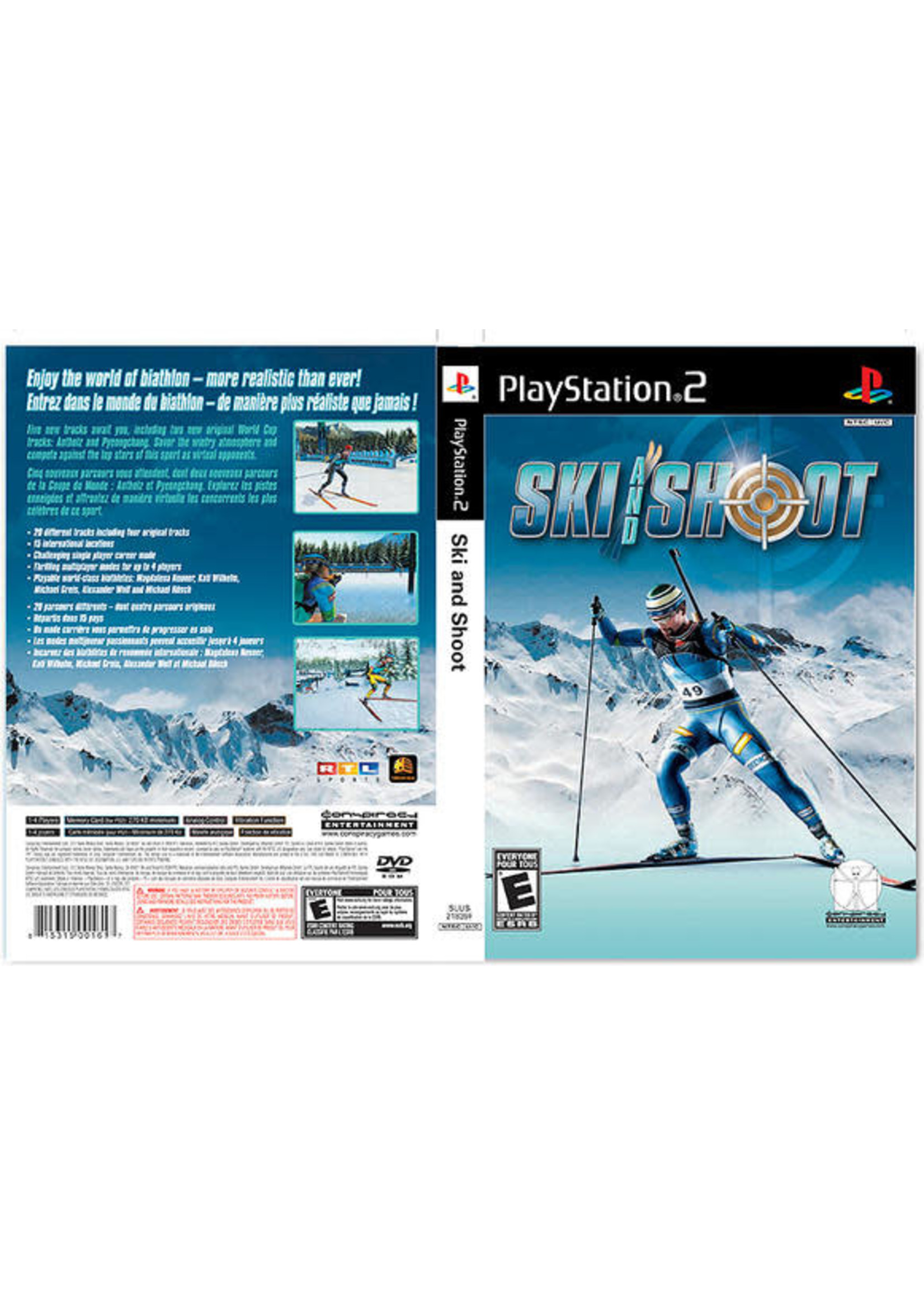 Sony Playstation 2 (PS2) Ski and Shoot