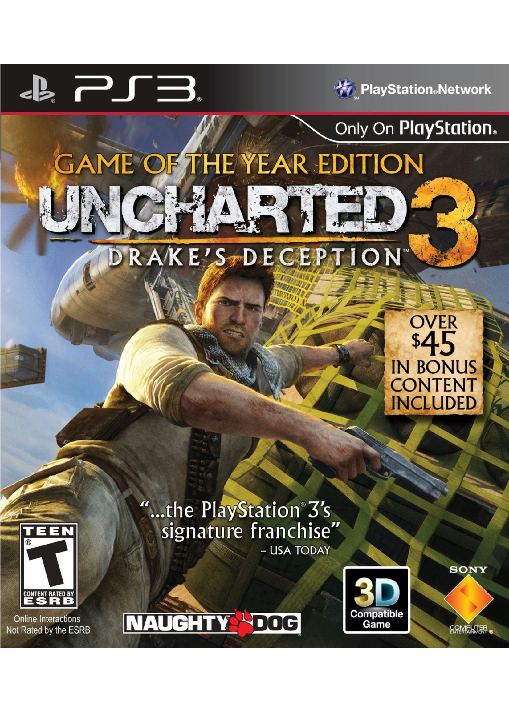Sony Playstation 3 (PS3) Uncharted 3 Game of the Year Edition