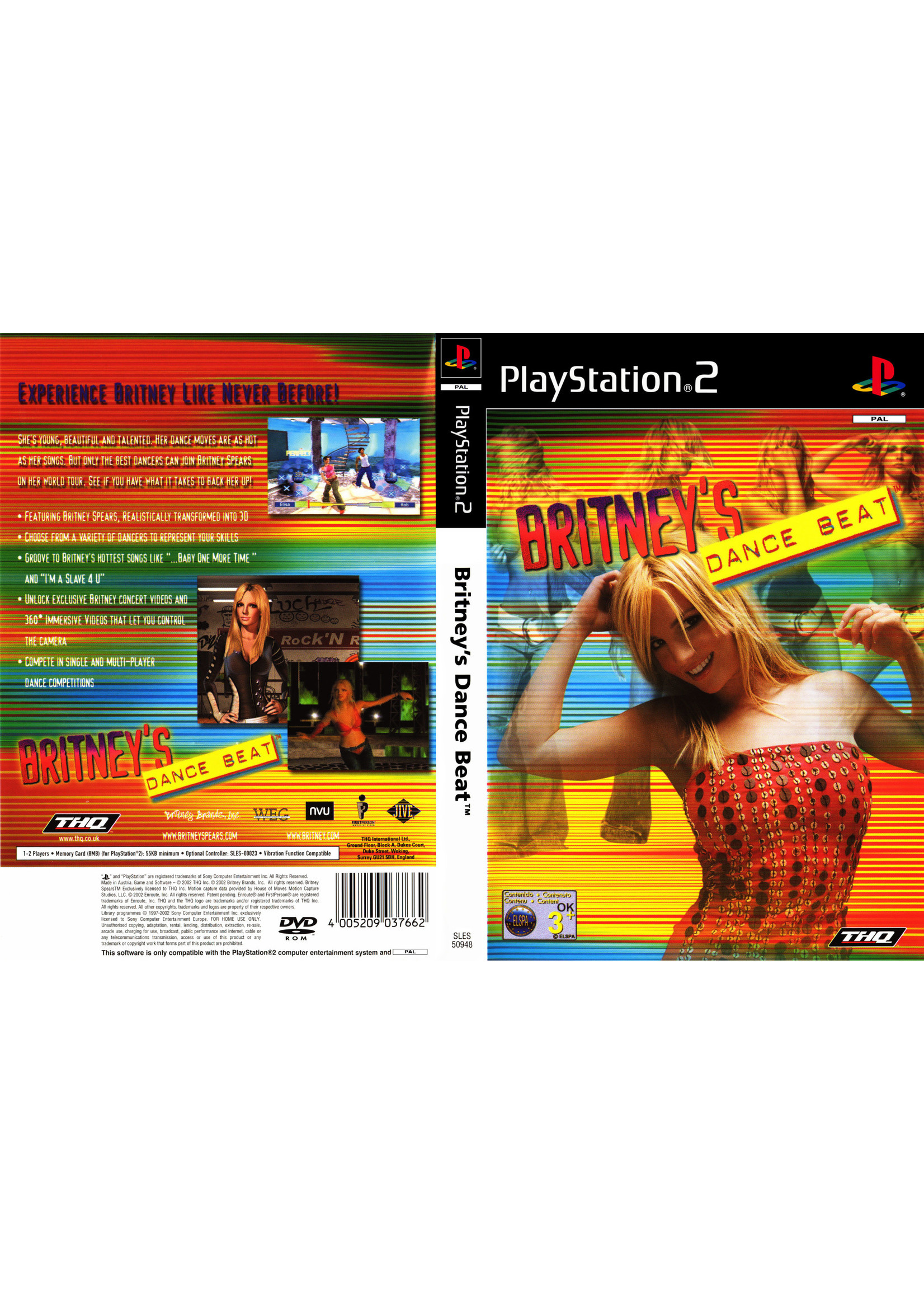 Sony Playstation 2 (PS2) Britney Spears Dance Beat