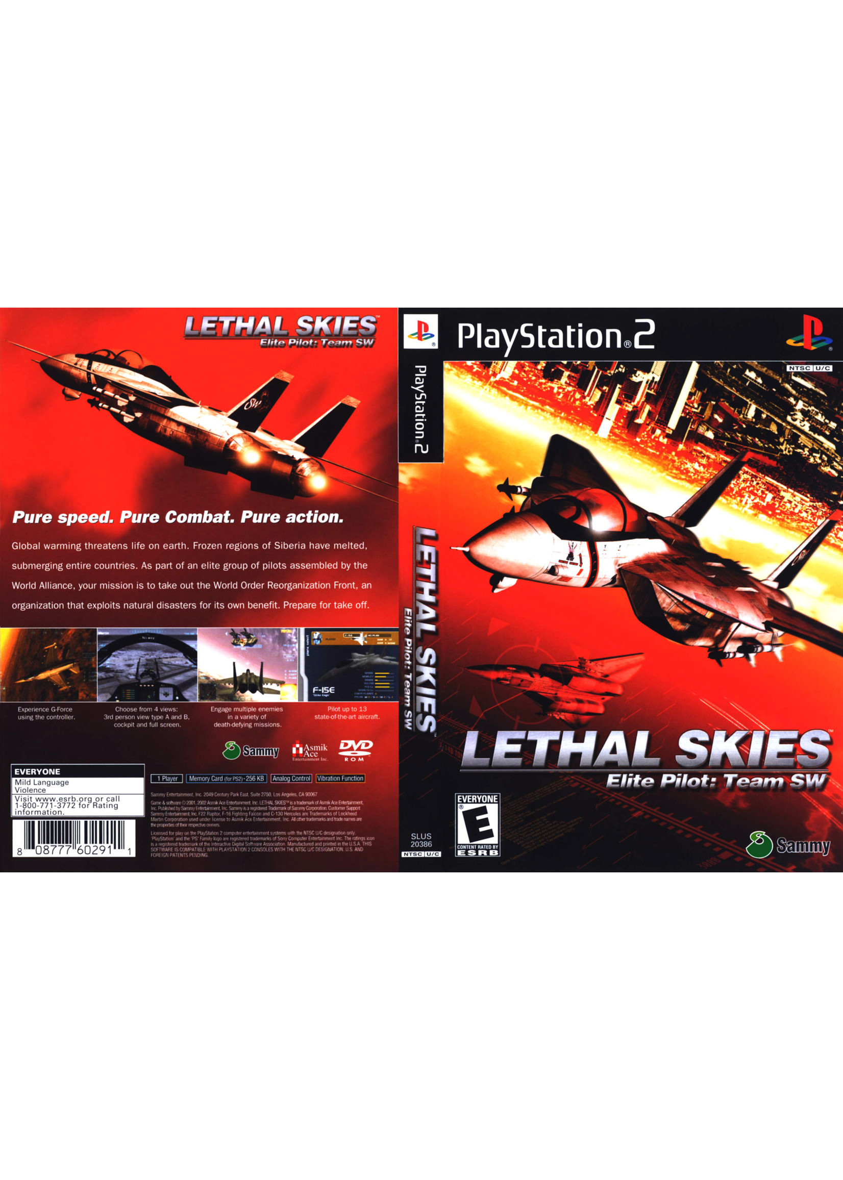 Sony Playstation 2 (PS2) Lethal Skies