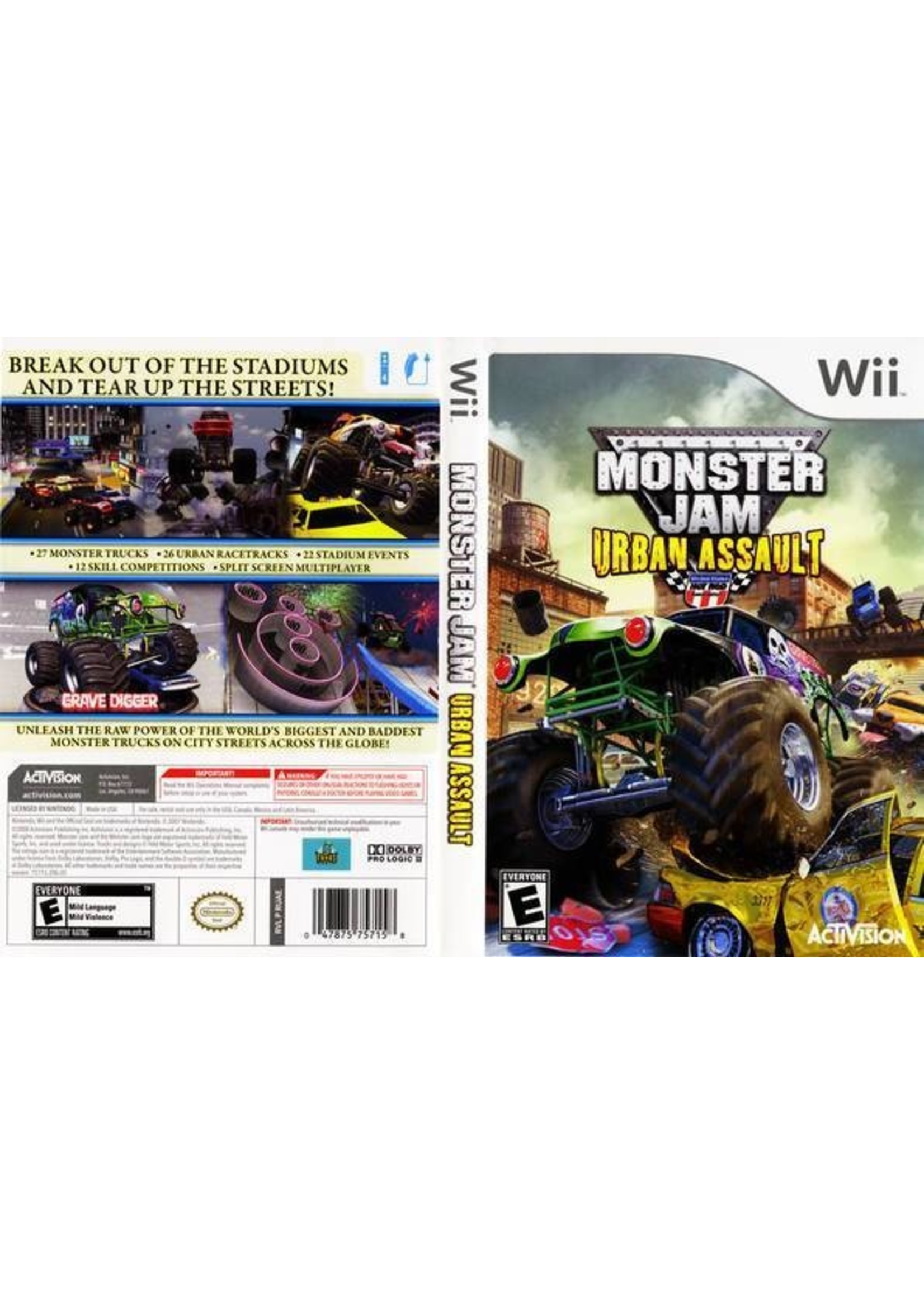 Nintendo Wii Monster Jam Urban Assault