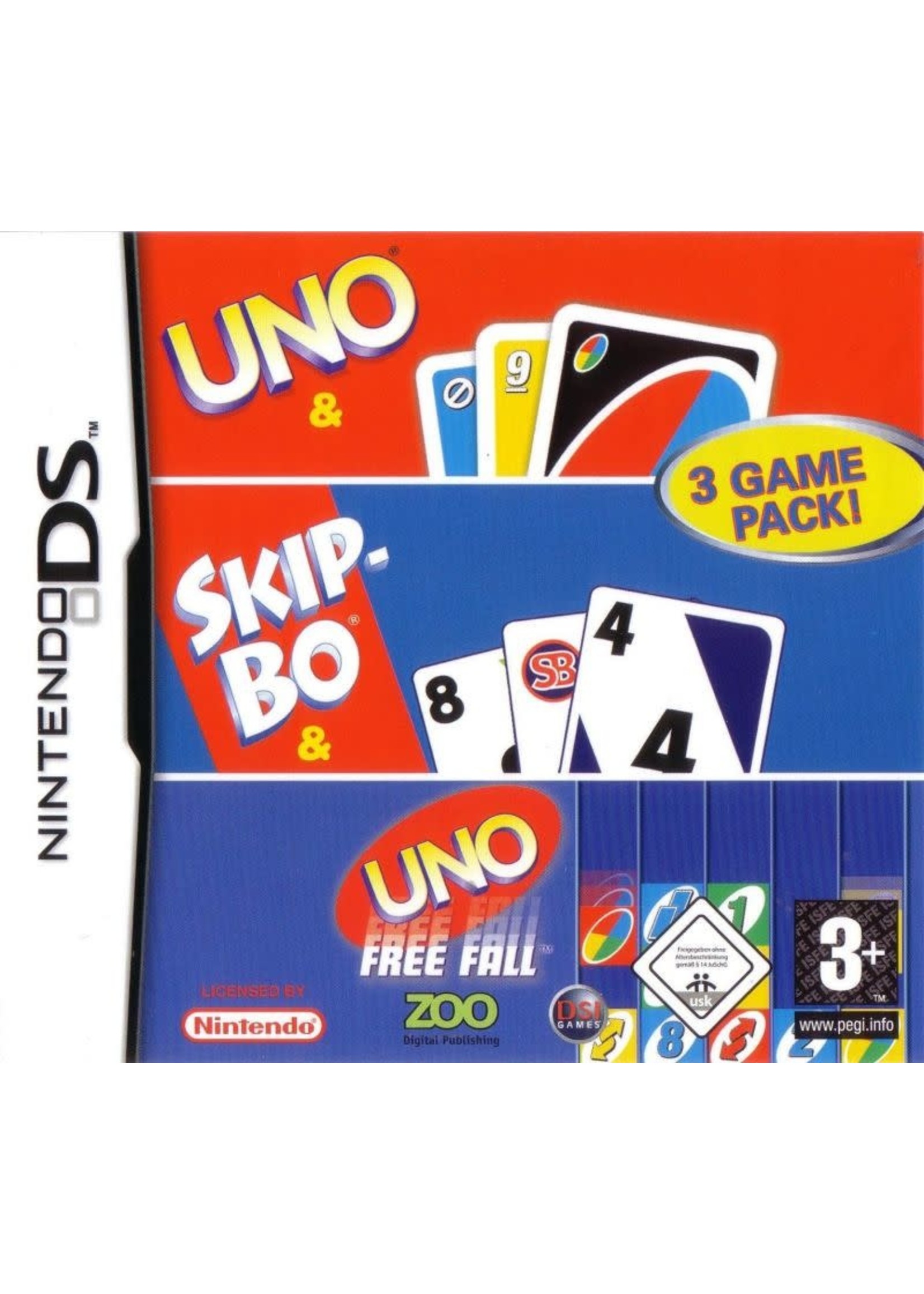 Nintendo DS Uno SkipBo Freefall - Cart Only