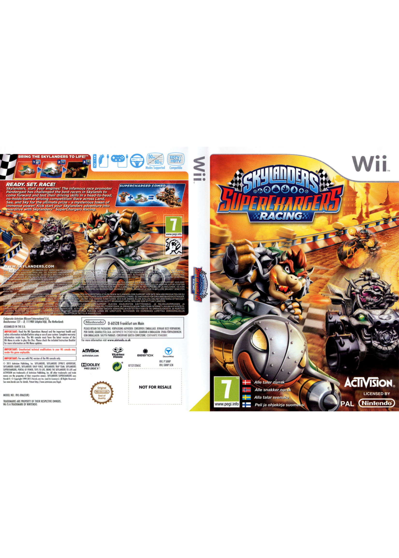 Nintendo Wii Skylanders Superchargers Racing
