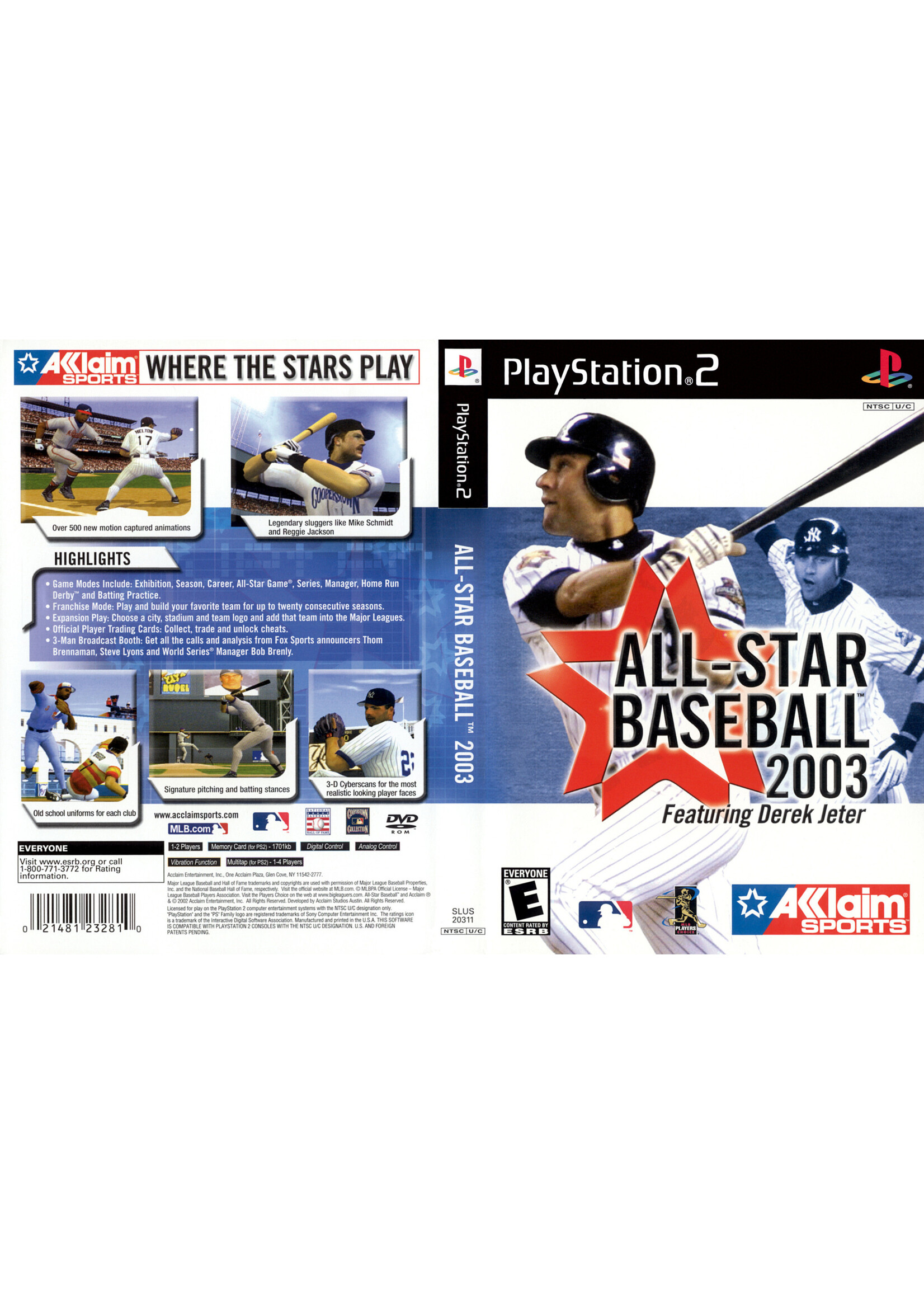 Sony Playstation 2 (PS2) All-Star Baseball 2003
