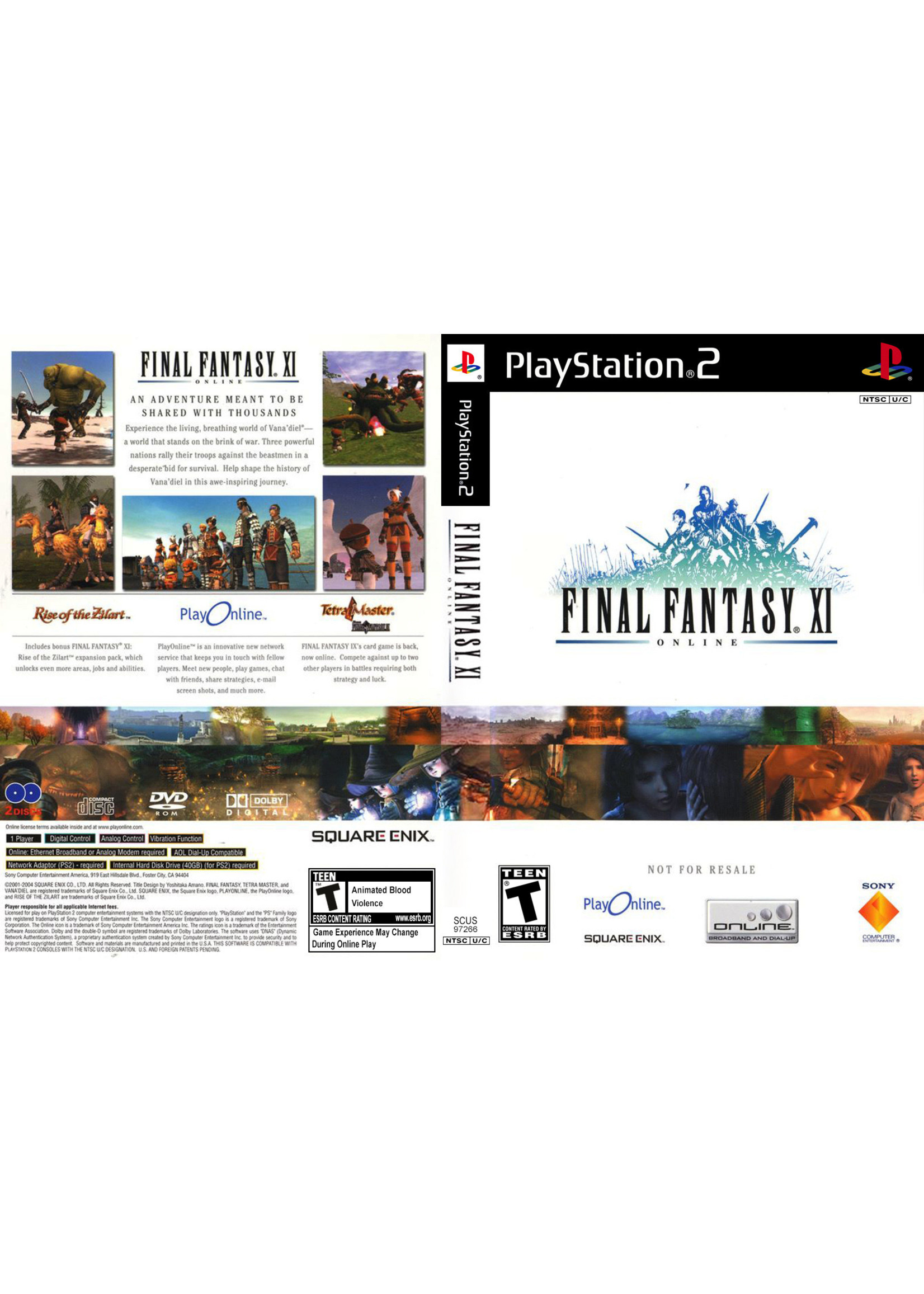 Sony Playstation 2 (PS2) Final Fantasy XI