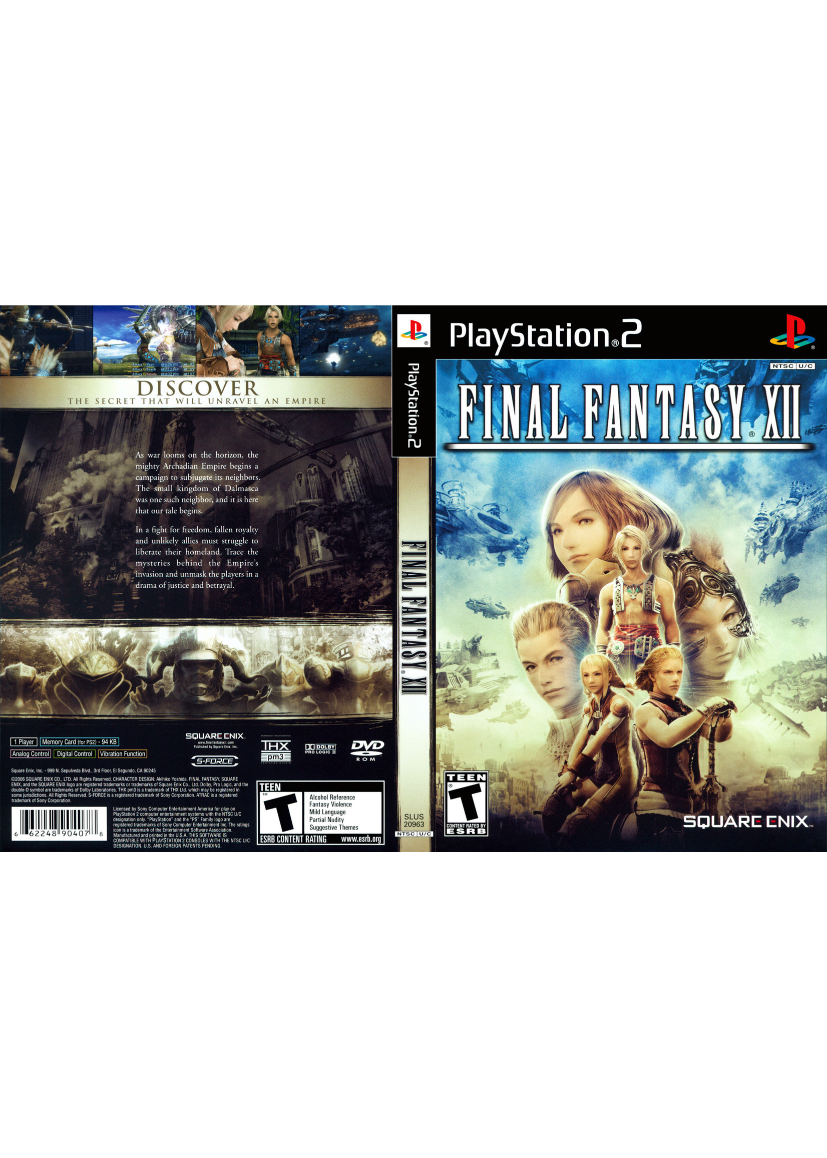 Sony Playstation 2 (PS2) Final Fantasy XII 12