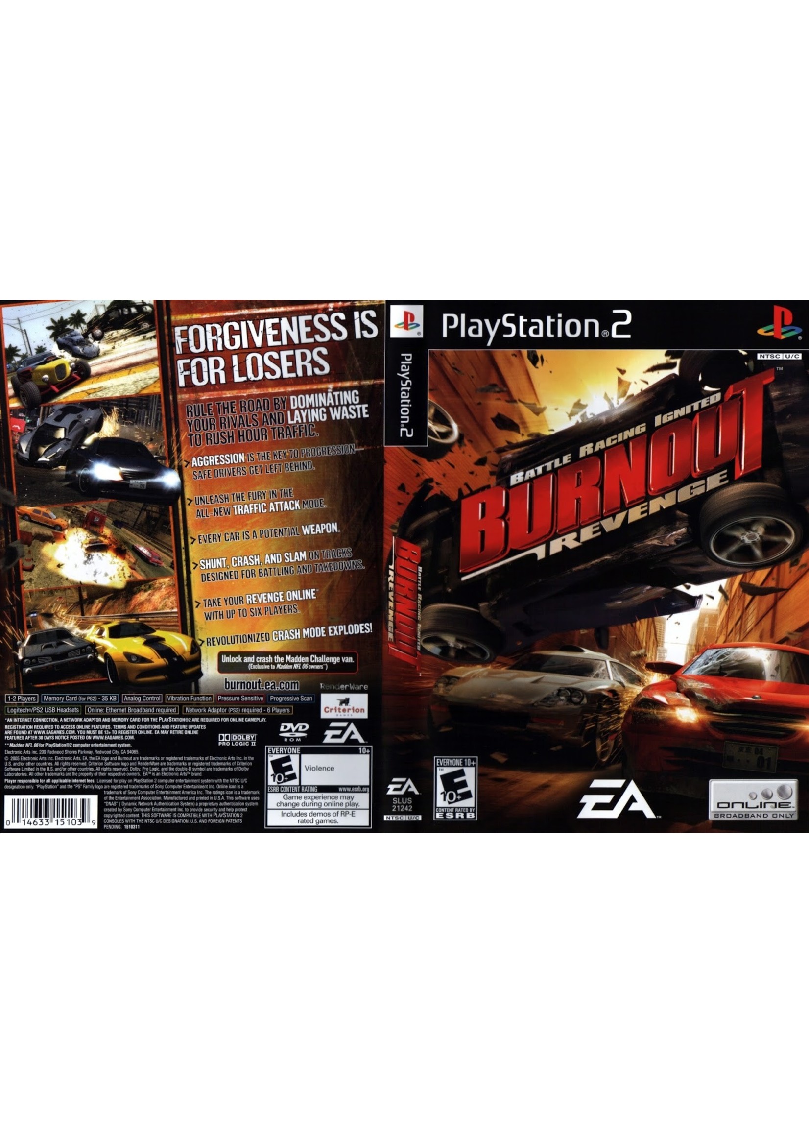 Sony Playstation 2 (PS2) Burnout Revenge