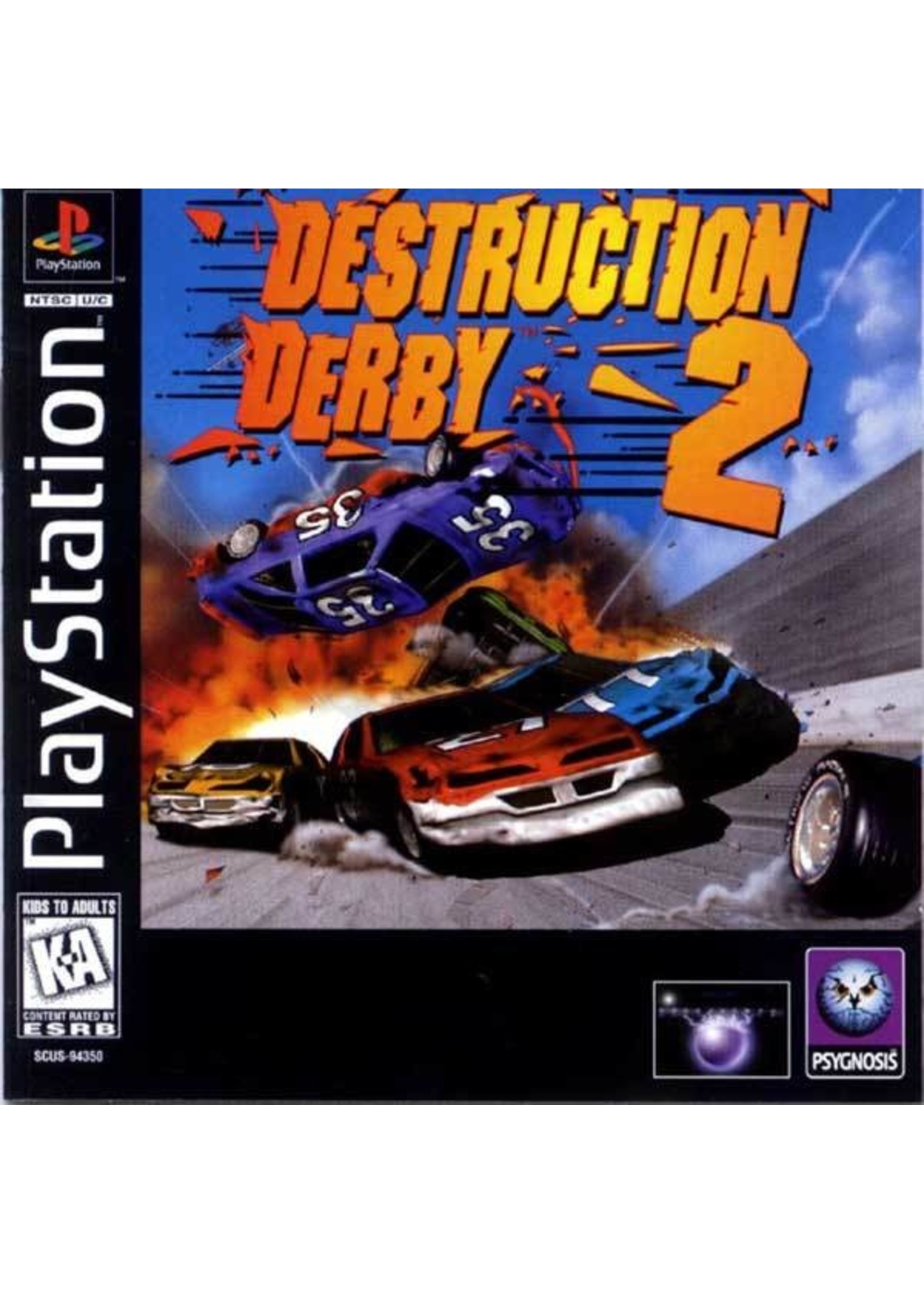 Sony Playstation 1 (PS1) Destruction Derby 2