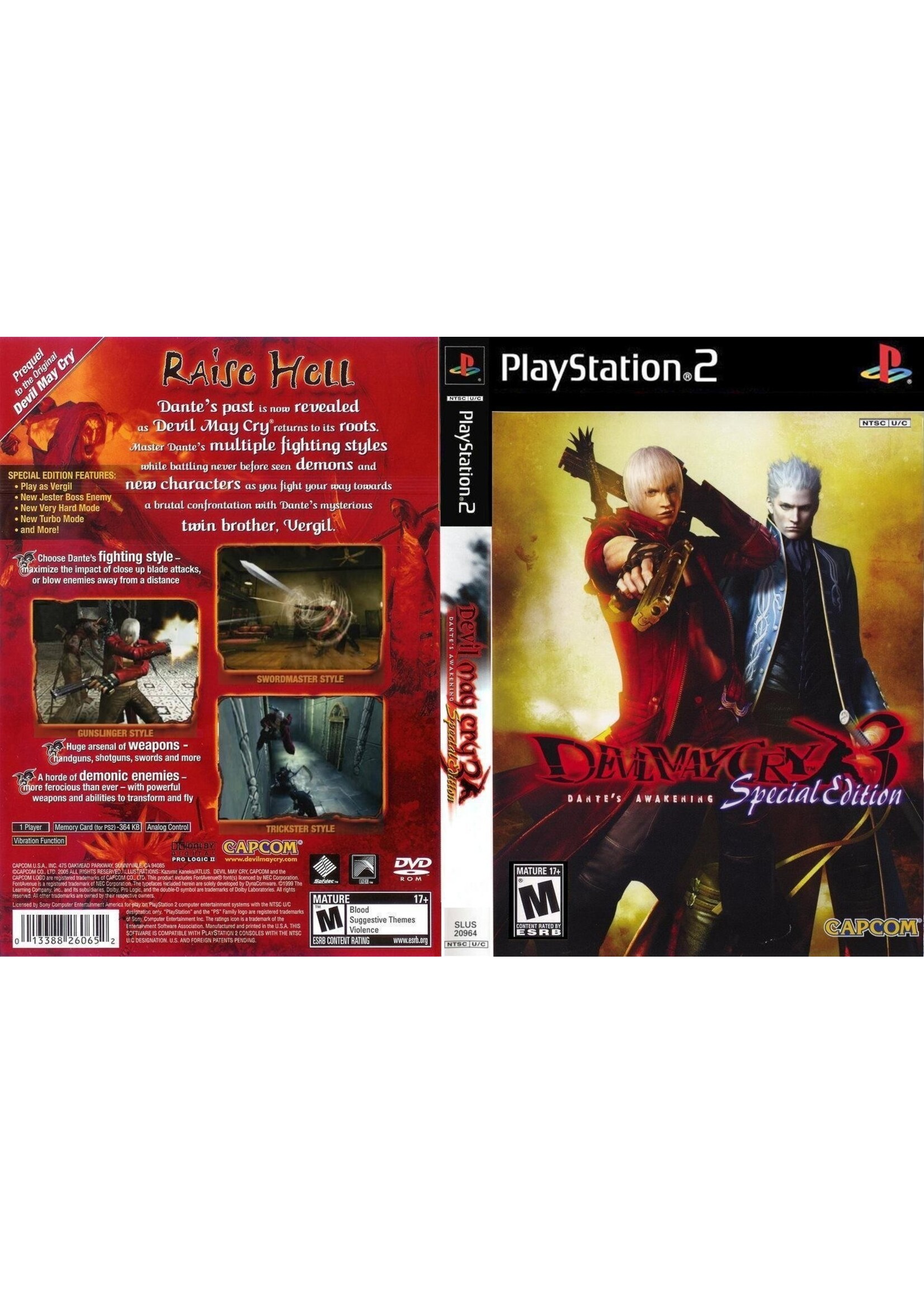 Sony Playstation 2 (PS2) Devil May Cry 3 Special Edition