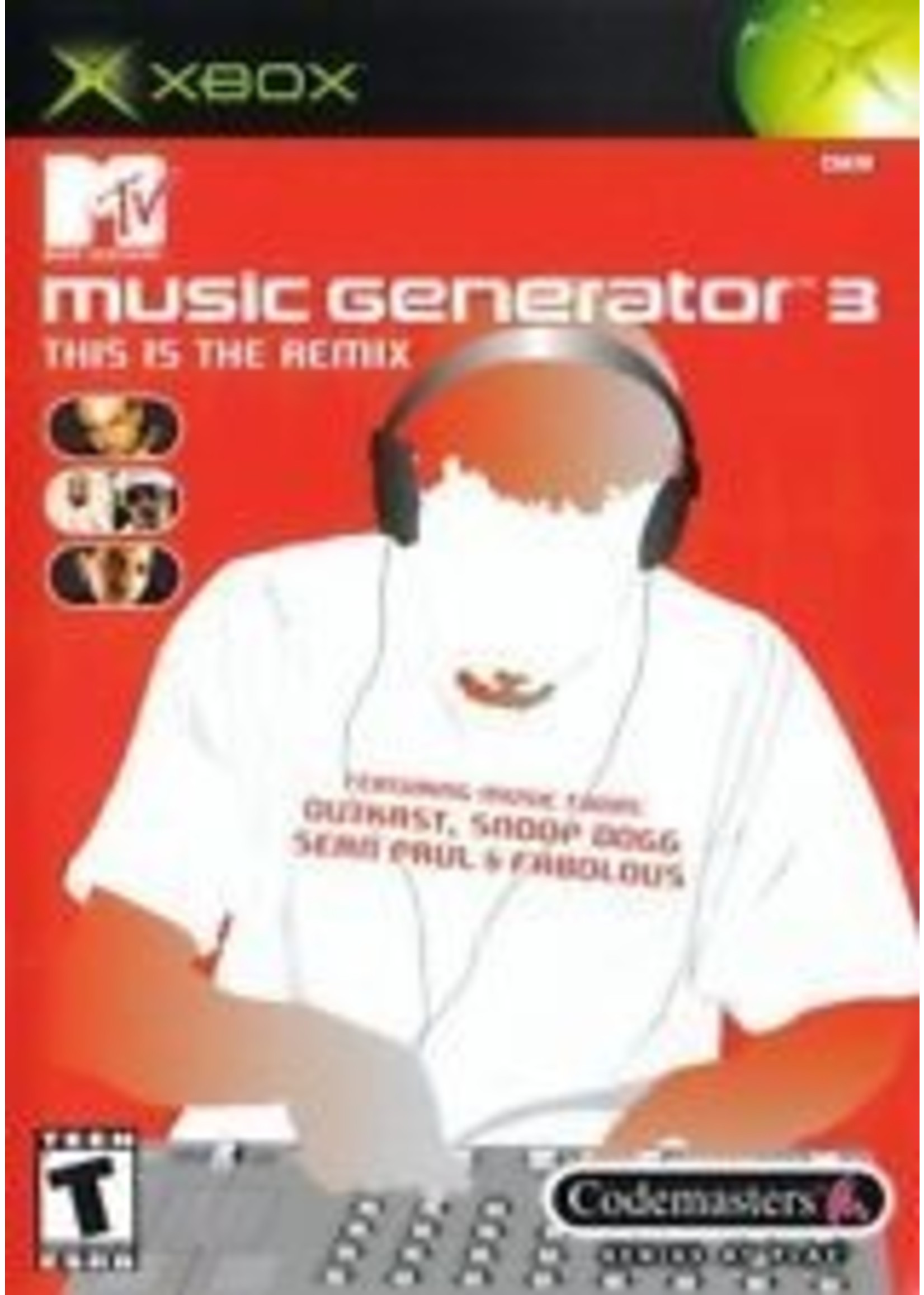 Microsoft Xbox MTV Music Generator 3 This is the Remix