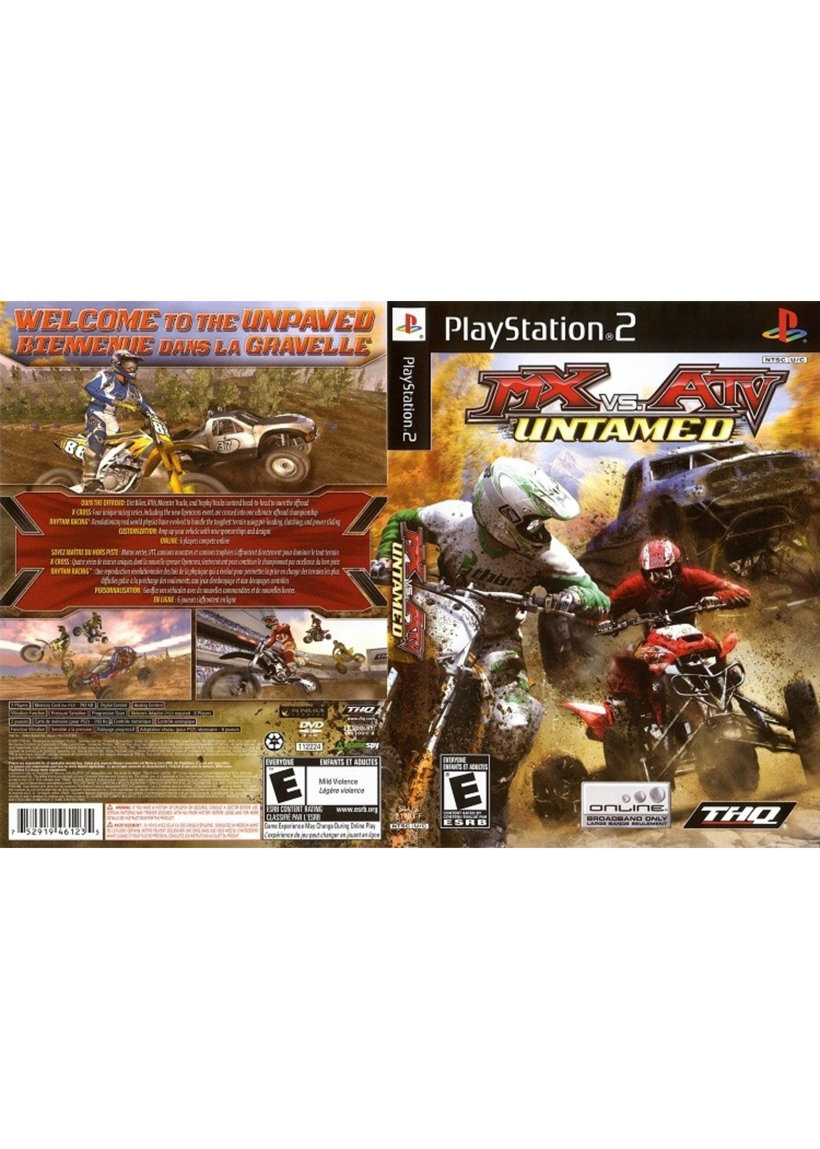 Sony Playstation 2 (PS2) MX vs ATV Untamed